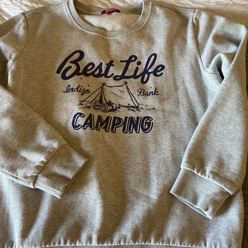 Vintage Indigo Bank Sweatshirt